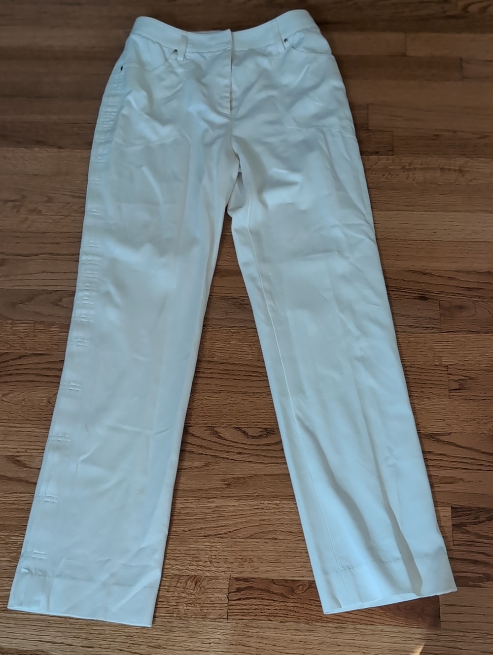 Carlisle Cream Straight-Leg Trousers